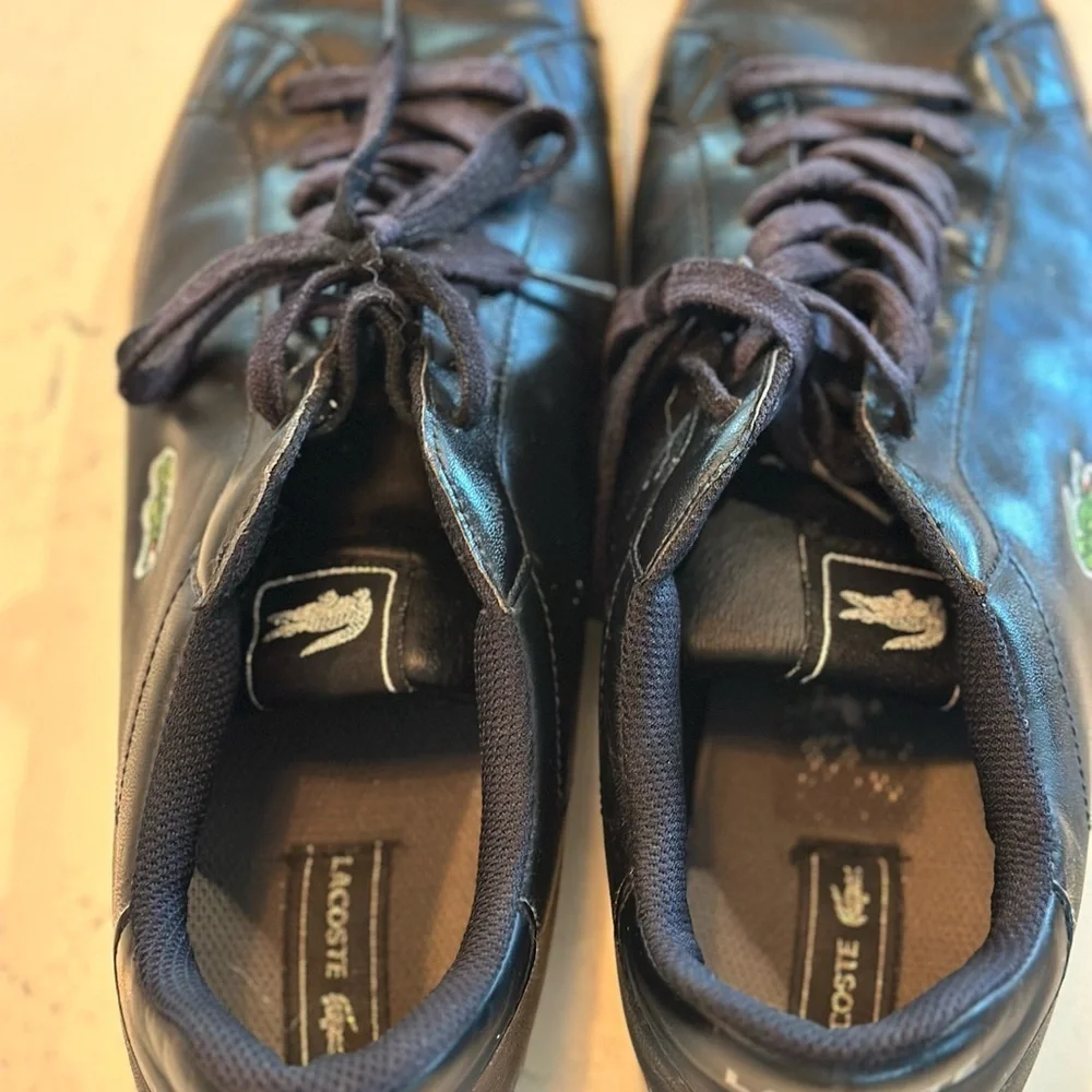 Lacoste Black Leather Men's Sneakers